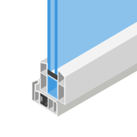 chamfered upvc window profile