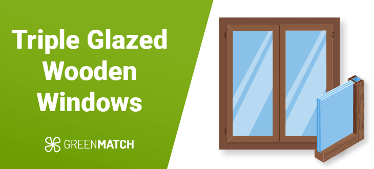 Triple glazed wooden windows